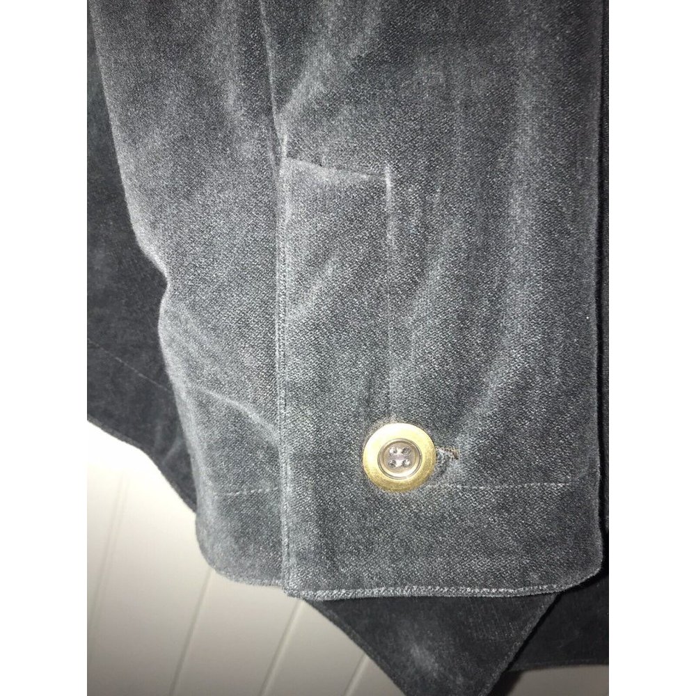 Peruvian Connection Bellamy Jacket Gray Velvet Em… - image 5